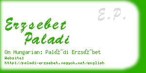 erzsebet paladi business card